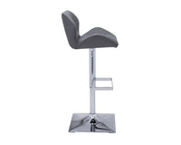 Sunpan Boulton Adjustable Stool in Graphite / Onyx / Snow
