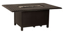 Woodard Thatch Rectangular Chat Height Fire Table