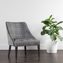 Sunpan Ragona Lounge Chair Grey Oak-Naya Check Black / Light Grey Oak-Naya Check Light Grey