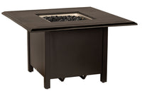 Woodard Solid Cast 42" Square Chat Height Fire Table