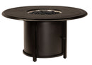 Woodard Solid Cast Round Chat Height Fire Table