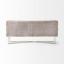 Mercana Excelsior I Solid Wood Gold Metal Base 4 Cabinet Door SideBoard