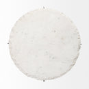 Mercana Reinhold II 21L x 21W x 21H Round Live-Edge Marble Top and Gold Metal Base Side/End Table