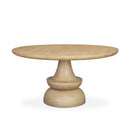 Mercana Crossman 60" Round Blonde Solid Wood and Base Dining Table