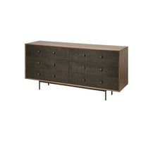 Mercana Grace Two-Tone Brown Solid Wood 6 Drawer Sideboard