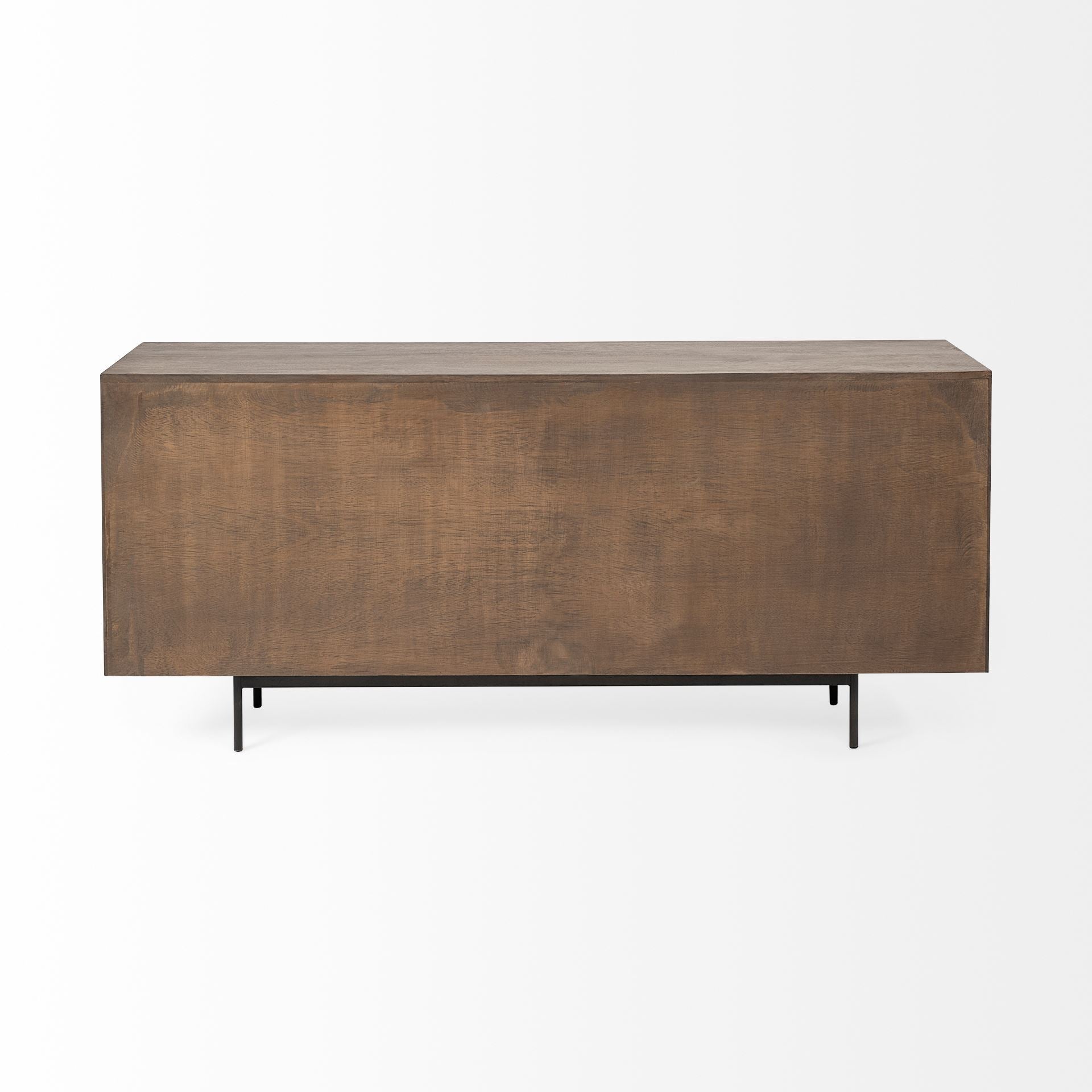 Mercana Grace Two-Tone Brown Solid Wood 6 Drawer Sideboard