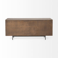 Mercana Grace Two-Tone Brown Solid Wood 6 Drawer Sideboard