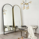 Mercana Jessie 55L x 16W White/Gray Hair-On-Hide Seat With Gold Metal Base Accent Bench