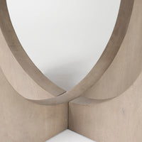 Mercana Liesl 54.L x 54.0W x 30.0H Barely Gray Finished Wood With Circular Top Dining Table