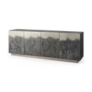 Mercana Roxdale Acid Wash Metal Sideboard