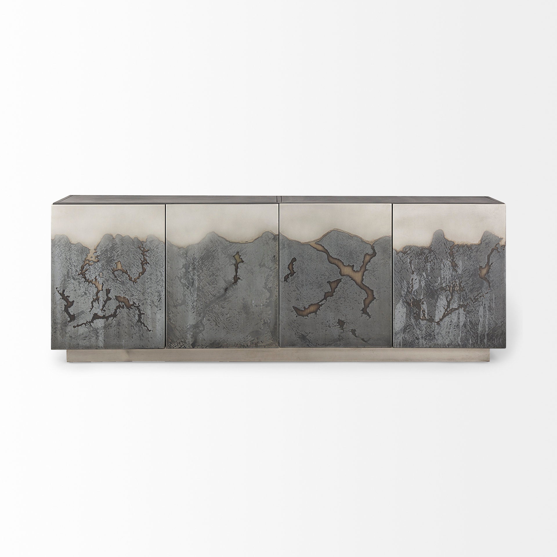 Mercana Roxdale Acid Wash Metal Sideboard