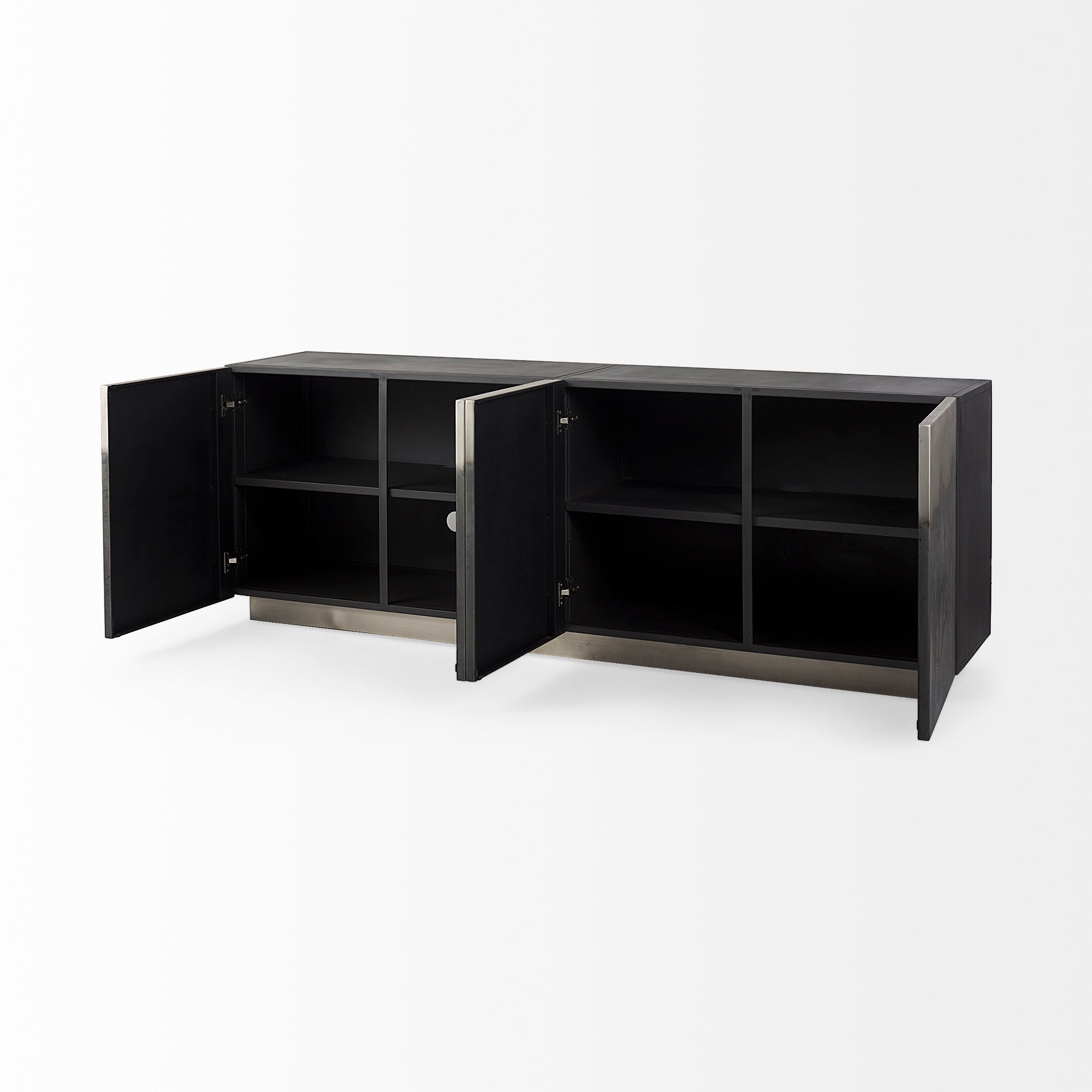Mercana Roxdale Acid Wash Metal Sideboard