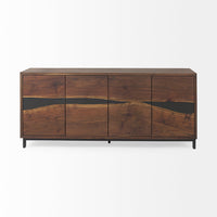 Mercana Hemlock Brown Wood Sideboard