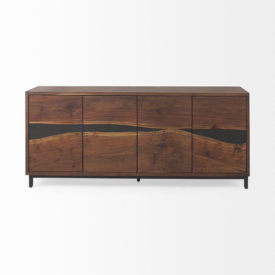 Mercana Hemlock Brown Wood Sideboard