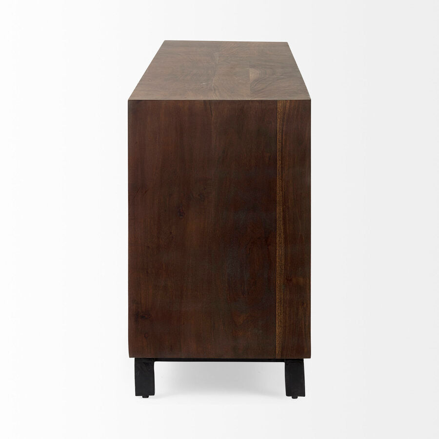Mercana Hemlock Brown Wood Sideboard