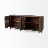 Mercana Hemlock Brown Wood Sideboard