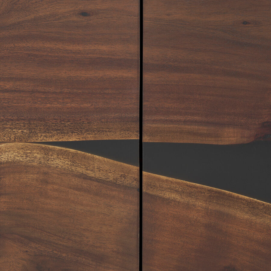 Mercana Hemlock Brown Wood Sideboard
