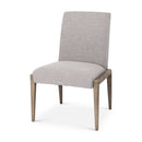 Mercana Palisades Gray Upholstery With Solid Wood Armless Dining Chair