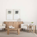 Mercana Taylin Light Brown Solid Wood Desk