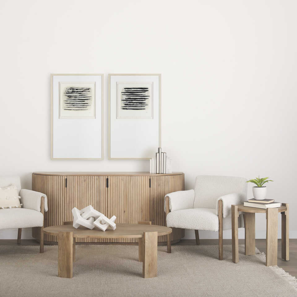 Mercana Taylin Light Brown Solid Wood Desk