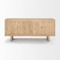 Mercana Heera Light Brown Diamond with Shelf Motif Sideboard