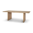 Mercana Grier 84L Light Brown Wood with Cane Dining Table