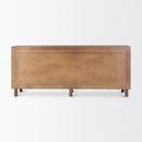 Mercana Astrid Medium Brown Solid Wood 6 Drawer Sideboard