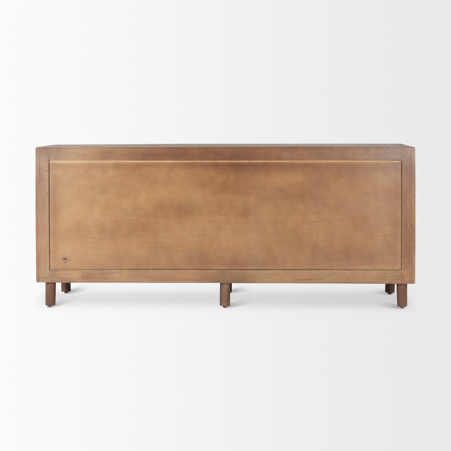 Mercana Astrid Medium Brown Solid Wood 6 Drawer Sideboard