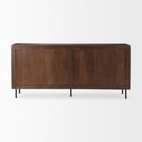 Mercana Lance 70.0L x 15.0W x 32.0H Medium Brown Solid Wood Sideboard