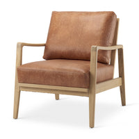 Mercana Raeleigh Tan Faux Leather Accent Chair