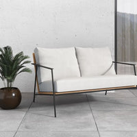Sunpan Milan 2 Seater Sofa Regency White / Stinson White