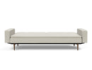 Innovation Living Dublexo Sofa With Arms in Dark Wood/Stainless Steel