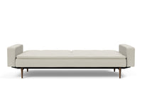 Innovation Living Dublexo Sofa With Arms in Dark Wood/Stainless Steel