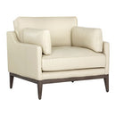Sunpan Mackenzie Armchair - Astoria Cream Leather