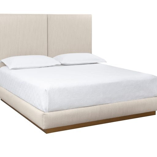 Sunpan Jenkins Bed King in Dazzle Cream / Dazzle Grey