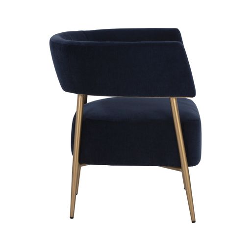 Sunpan Maestro Lounge Chair Danny Navy / Danny Rust / Dove Cream