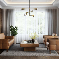 Sunpan Karmelo Sofa Cognac / Vintage Charcoal Leather
