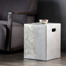 Sunpan Kyson End Table - Silver