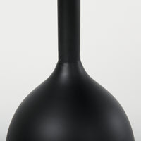 Mercana Talulla 16.5L x 16.5W x 19.7H Matte Black Metal Accent Table