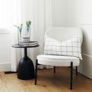 Mercana Talulla 16.5L x 16.5W x 19.7H Matte Black Metal Accent Table