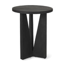 Mercana Mattius Black / Light Wood Accent Table