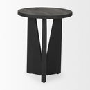 Mercana Mattius Black / Light Wood Accent Table