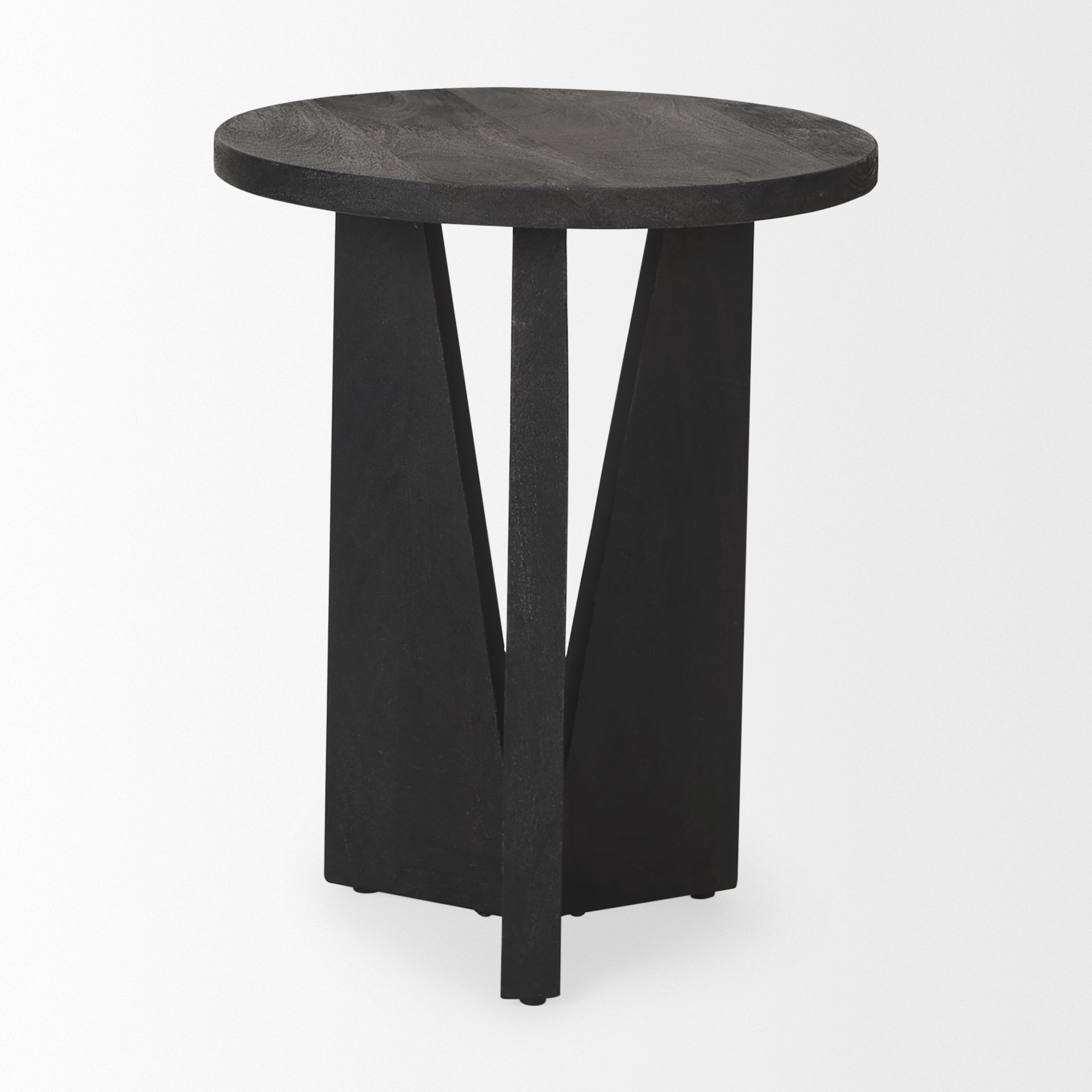 Mercana Mattius Black / Light Wood Accent Table