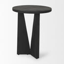 Mercana Mattius Black / Light Wood Accent Table