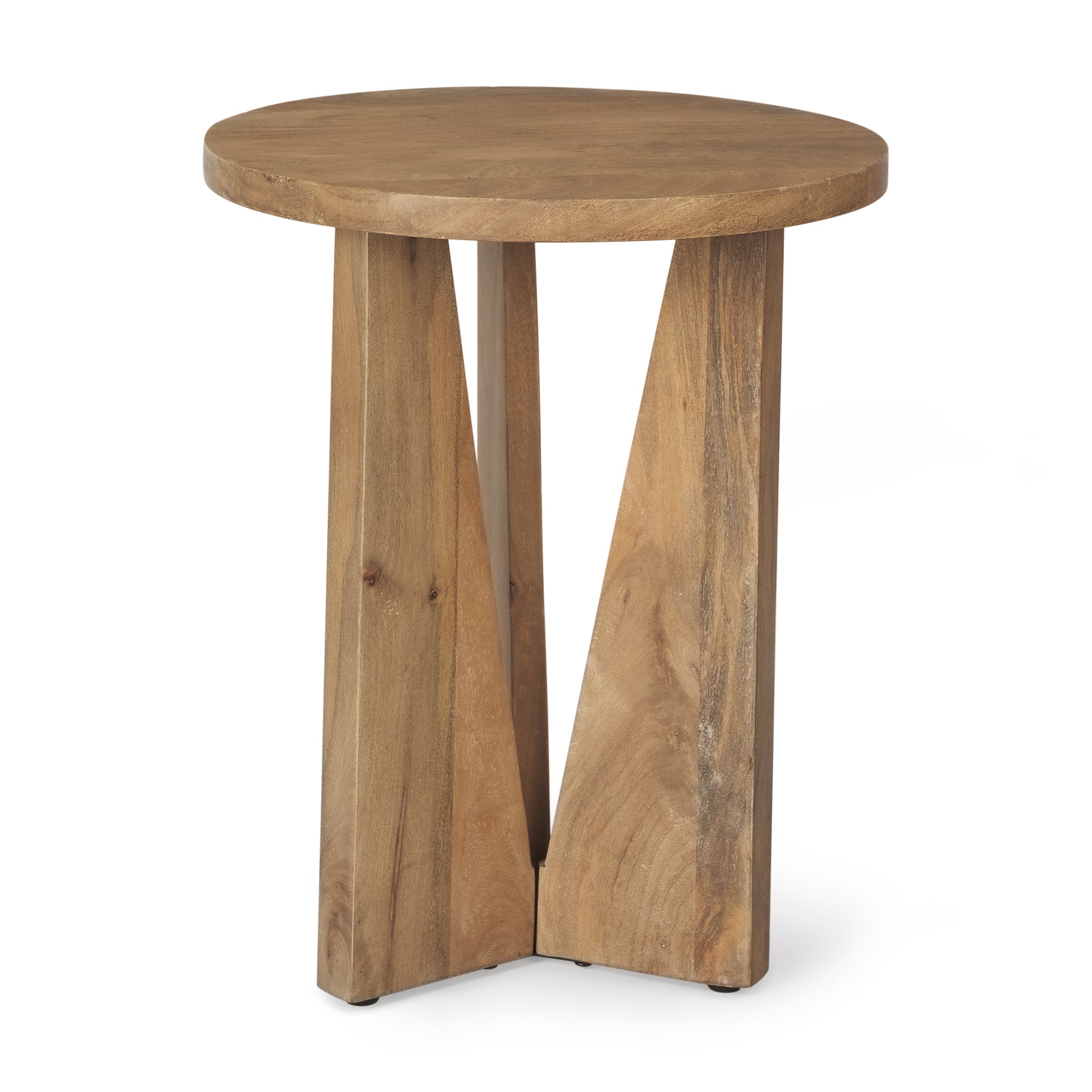 Mercana Mattius Black / Light Wood Accent Table