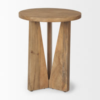 Mercana Mattius Black / Light Wood Accent Table