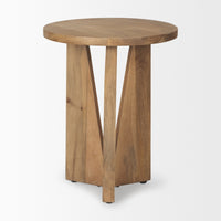 Mercana Mattius Black / Light Wood Accent Table