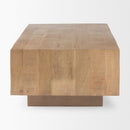 Mercana Hayden Light Brown Wood Rectangular Coffee Table