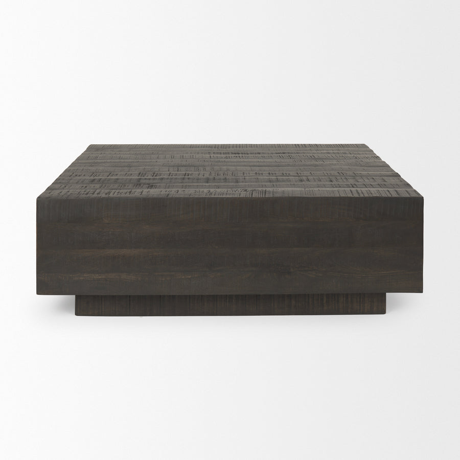 Mercana Hayden Dark / Light Brown Wood Square Coffee Table