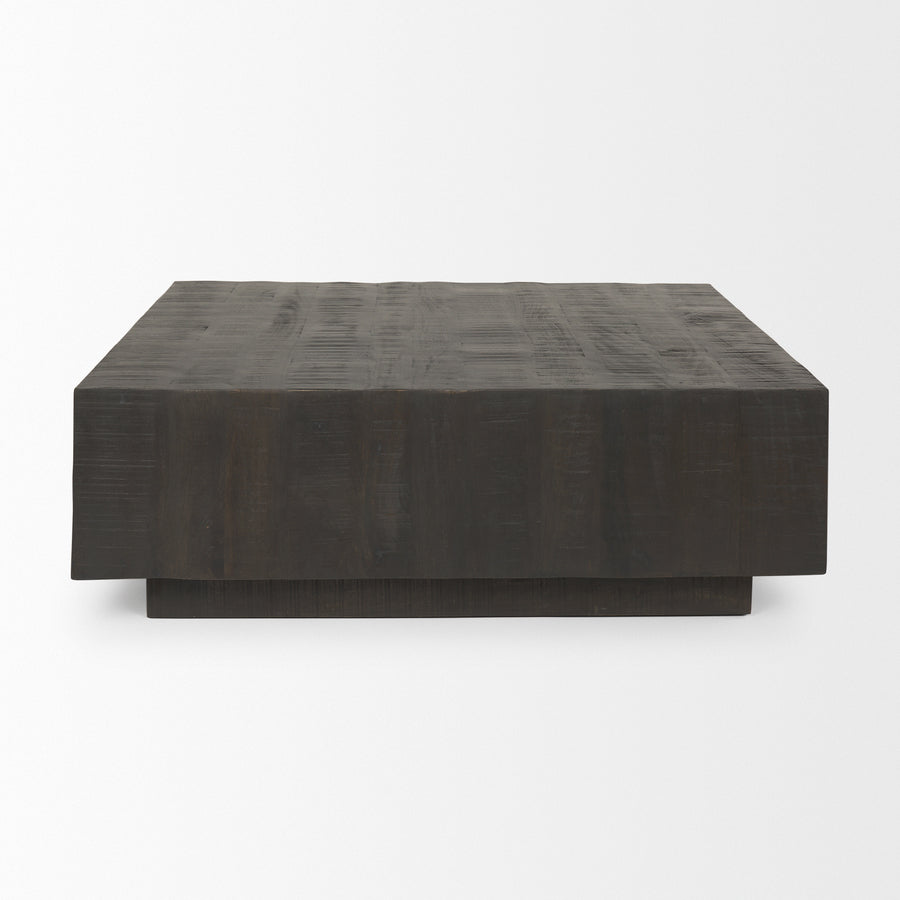 Mercana Hayden Dark / Light Brown Wood Square Coffee Table